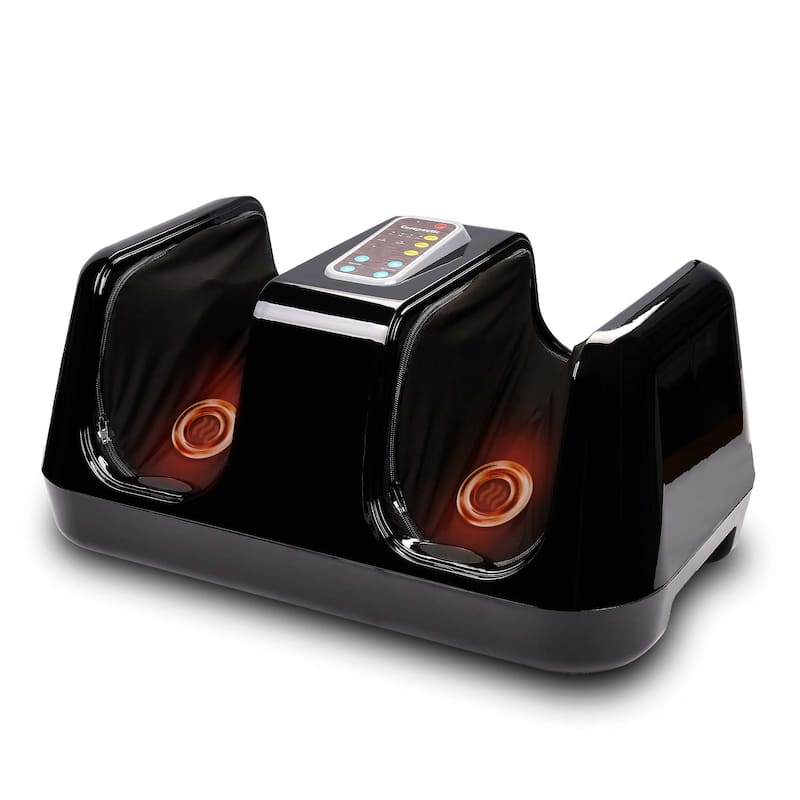 Carepeutic Lower Extremities Circulation Shiatsu Foot Massager with Kneading Rolling Vibration and Heat