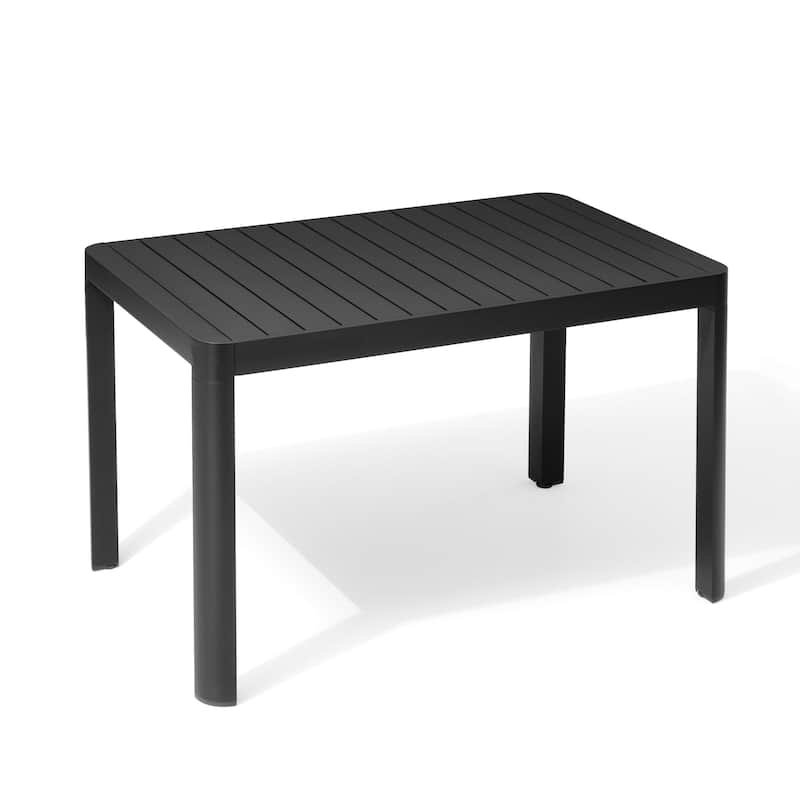 Pellebant Outdoor Dining Table Aluminum Extendable Table - 46.1" / 63.8" (L) x 27.6" (W) x 29.9" (H)