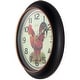 preview thumbnail 15 of 16, Copper Grove Kaffir 12-inch Classic Kitchen Round Clock - 12 x 2 x 12 - 12 x 2 x 12