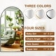 preview thumbnail 10 of 74, Modern Arched Full Length Aluminum Alloy Floor Mirror Standing Mirror