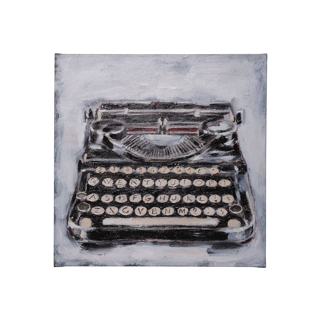 Vintage Typewriter I (30 x 30) Canvas Art Print