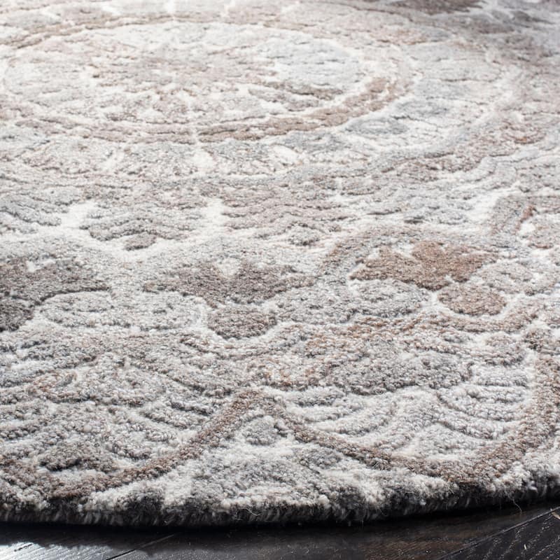 SAFAVIEH Handmade Marquee Genta Modern Medallion Wool Rug