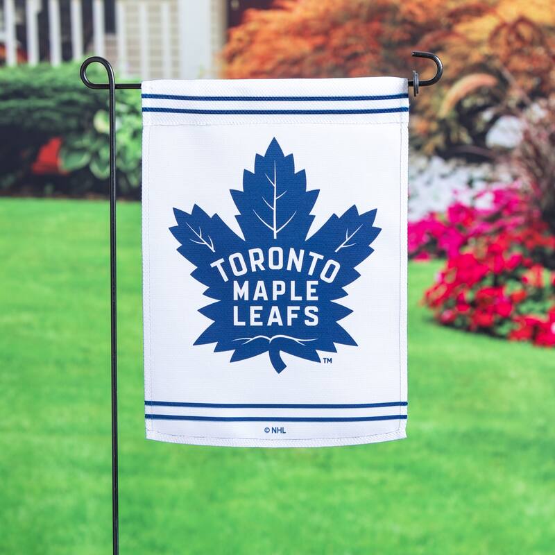 Embossed Suede Flag, Garden Size, Toronto Maple Leafs