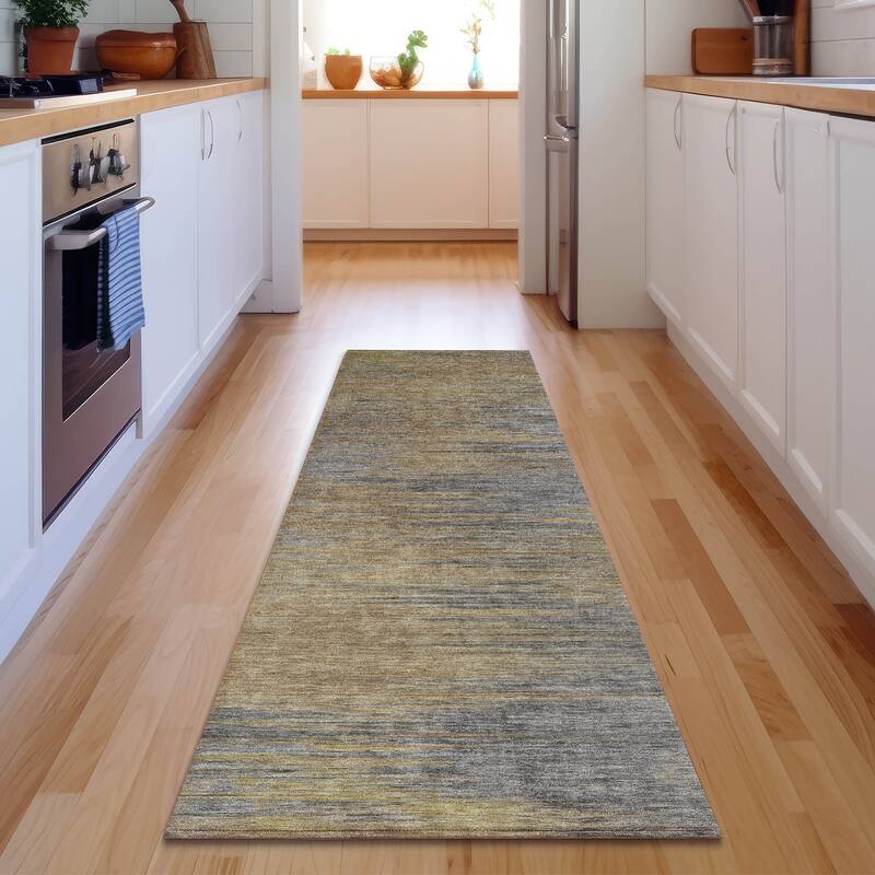Premium Washable Super Soft Solid Ombre Mayfield Rug - Brown - 2' 3" x 7' 6"