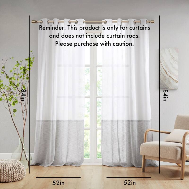 Dual-colored Curtain Panel