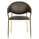 preview thumbnail 22 of 61, Set of 2 Bella Modern Leather or Velvet Upholstered Dining Chair with Gold Stainless Steel Legs for Home Office Kitchen