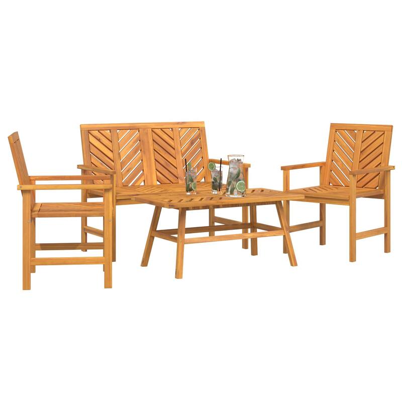 vidaXL 3/4/5 Piece Garden Lounge Set Solid Wood Acacia