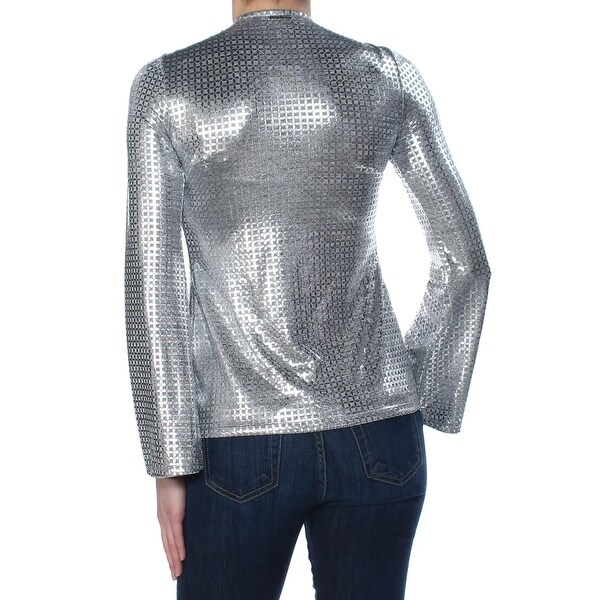 michael kors t shirt womens silver