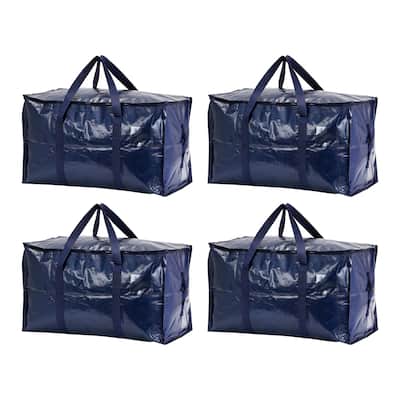 4 Packs Clothes Storage,Foldable Storage Bags,Moving Bags for Comforters,Closet Organizers and Storage with Handles 27*14*15in