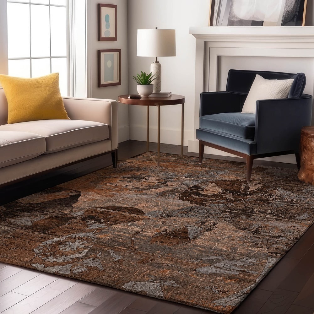 Premium Washable Super Soft Solid Abstract Mayfield Rug