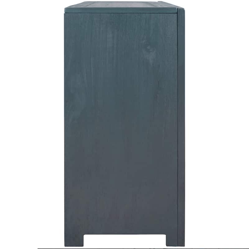 Accent Cabinet with Unique Design Doors, Multi-Functional Wooden Storage Cabinet, Buffet Cabinet with Adjustable Shelves