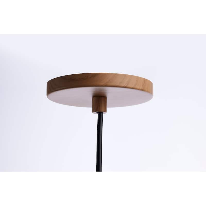 Melrose 12 Watt, 16" LED Pendant Ash Wood Finish - Ash Wood