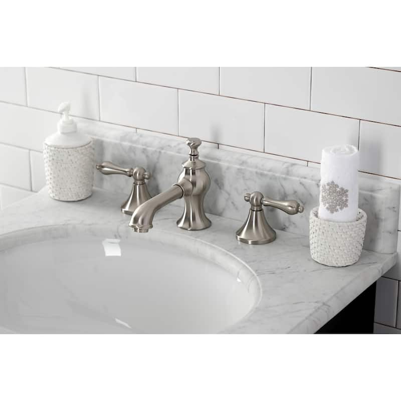 Vintage 8 in. Widespread Bathroom Faucet in Brushed Nickel - Brushed Nickel