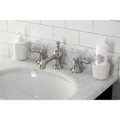 Vintage 8 in. Widespread Bathroom Faucet in Brushed Nickel