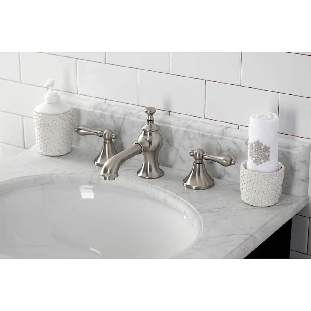 Vintage 8 in. Widespread Bathroom Faucet in Brushed Nickel