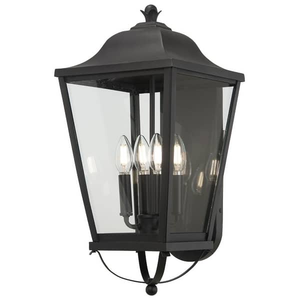 slide 2 of 4, The Great Outdoors 73282 Savannah 4 Light 21" Tall Outdoor Wall Mount Sand Coal