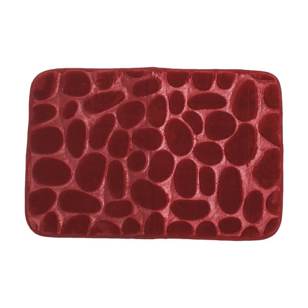 Shop Bath Mat Rug 24 X 16 Flannel Fabric Memory Foam Fill