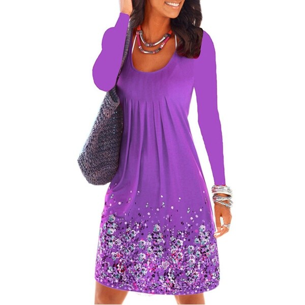purple sundress women's