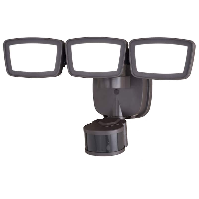 Vaxcel Lighting T0702 Outdoor Security 3 Light 13" Wide Adjustable LED - Bronze
