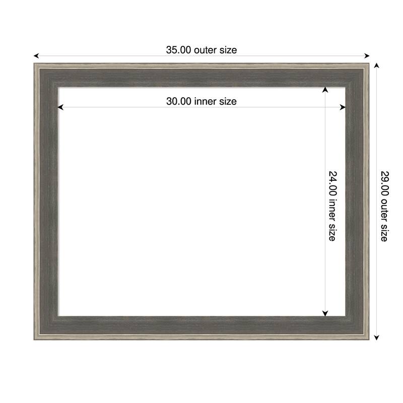 Cottage Framed Dry Erase Magnetic Board - 35 x 29 in
