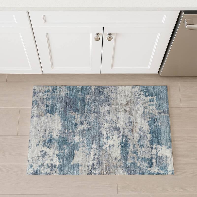 Machine Washable Indoor/ Outdoor Modern Jenna Chantille Rug