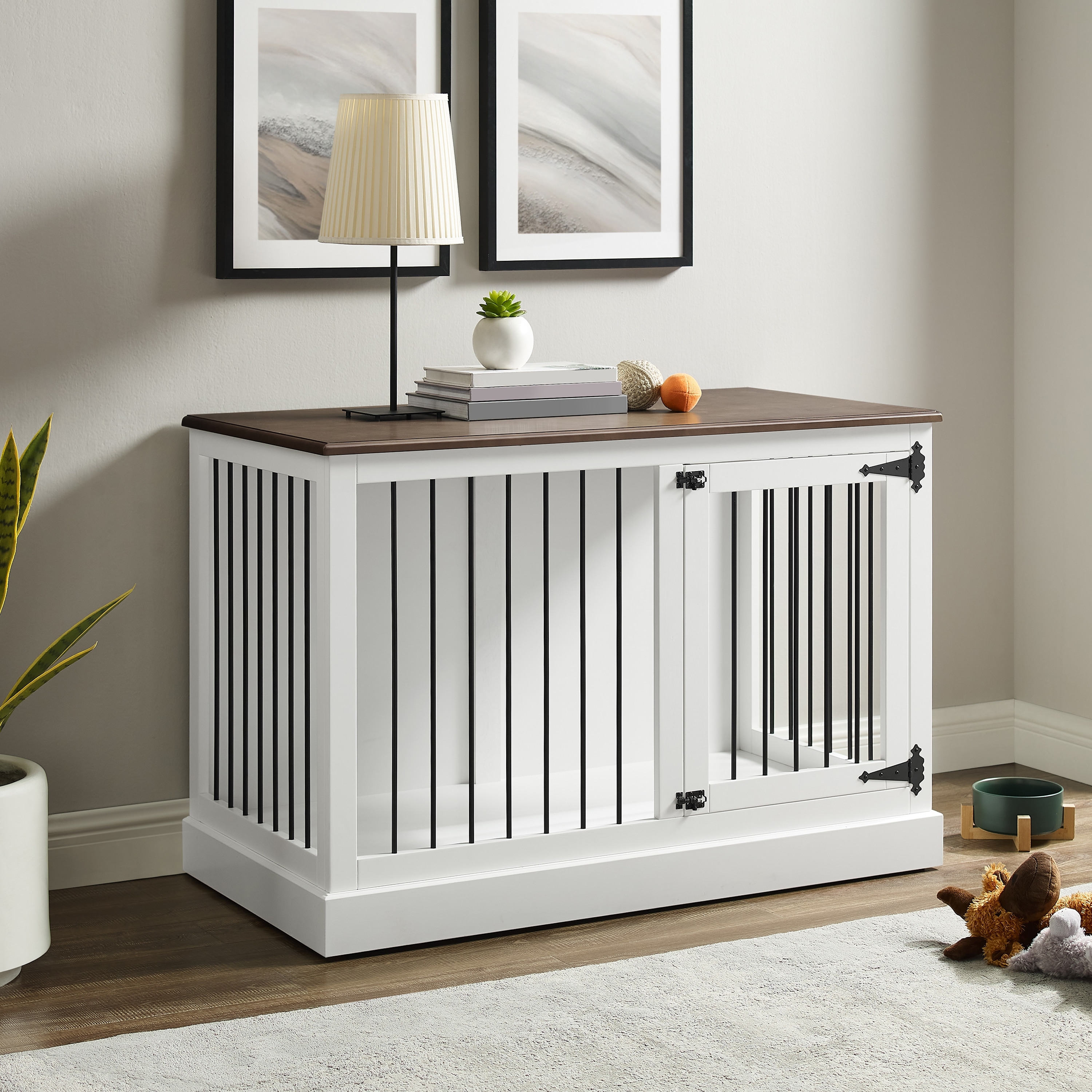 Crosley Winslow Small Credenza Dog Crate
