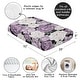 preview thumbnail 4 of 4, Sweet Jojo Designs Black Purple Boho Shabby Chic Floral Girl Fitted Crib Sheet Bohemian Vintage Garden Watercolor Flower Nature