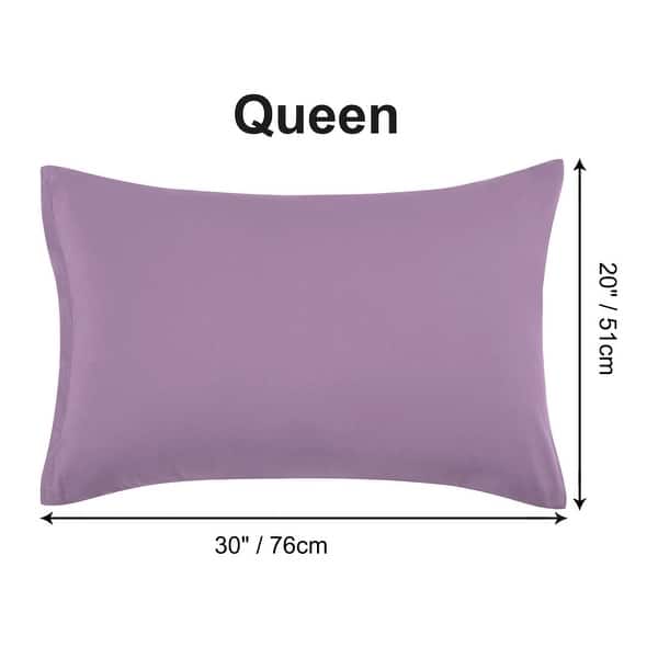 dimension image slide 26 of 39, 2 Pcs Zippered Pillowcases, Brushed Microfiber Pillow Case Cover