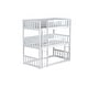 preview thumbnail 10 of 37, Twin Size Triple Bunk Bed with Ladders, Wood Detachable Bunk Bed with Guardrails