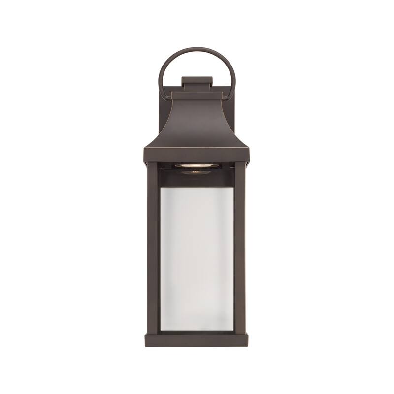 Bradford Outdoor 1-light Small LED Wall Lantern w/ Clear Glass