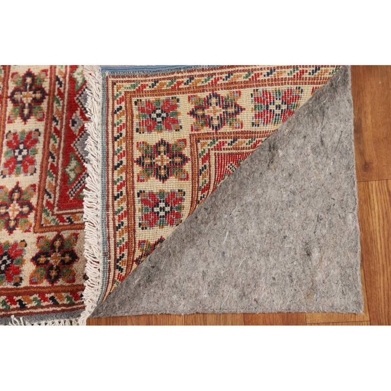 Geometric Kazak Accent Rug Handmade Traditional Wool Carpet - 2'0" x 3'0"