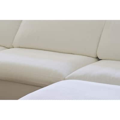Lesly Free Assembly Sofa Feather Filled Comfort Sofa
