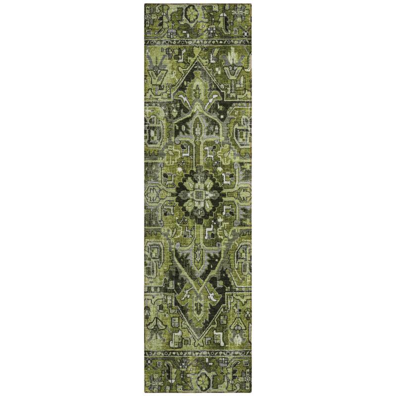 Maso Oriental Weather Resistant Timeless Grace Outdoor Rug