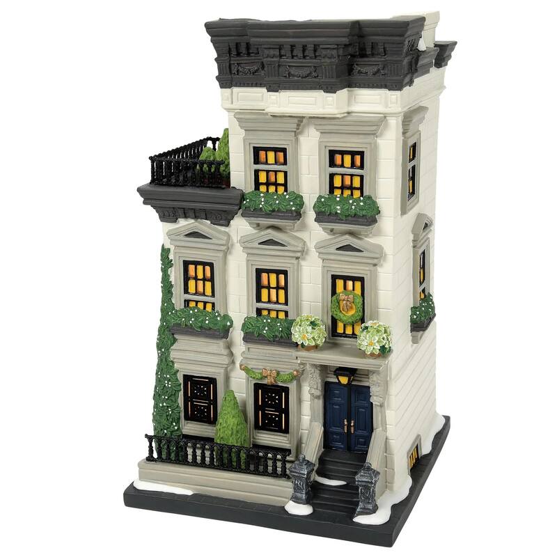 Department 56 Christmas In City 87 West 56th Street Lighted Building - 6013404
