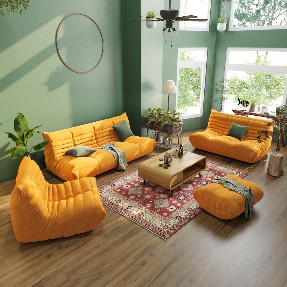Cheap store yellow sofa