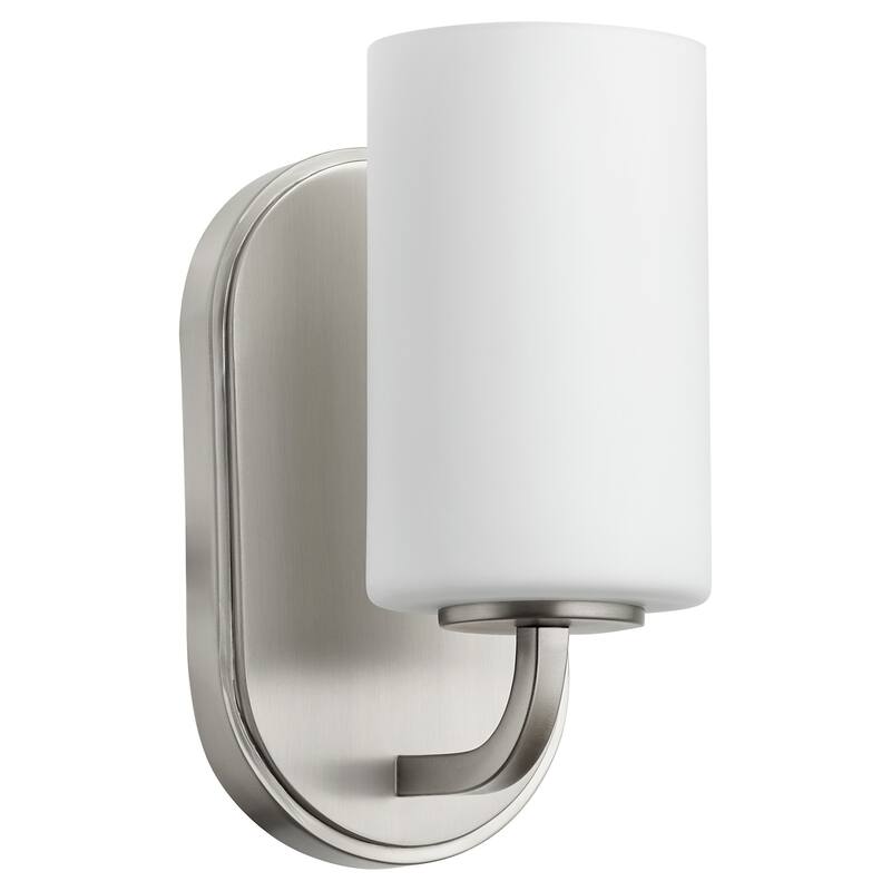 Quorum International 5307-1 Rutherford 9" Tall Bathroom Sconce with - Satin Nickel