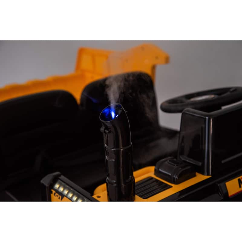 24V Kids Electric Dump Truck with Remote, Construction Truck Ride-On Dump Truck with Bluetooth & Lights