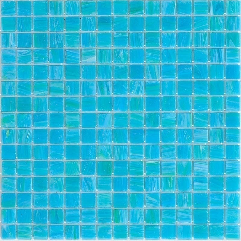 Apollo tile 12" x 12" Celestial Glossy Blue-Green Glass Tile (20 sq ft/case) - 20 Pack