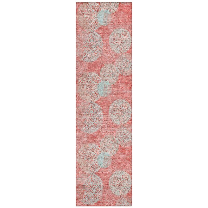 Machine Washable Indoor/ Outdoor Boho Sphere Chantille Rug