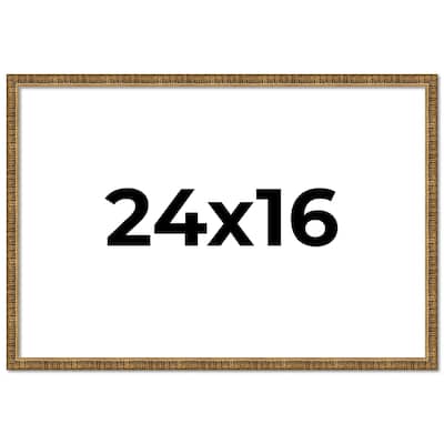 24x16 Frame Gold Kingsley Distressed Solid Wood Picture Frame Width