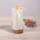 preview thumbnail 1 of 4, Malbec Insulated Canvas Willow Wine Bottle Basket, (Beige Accents) - 5.25 x 5.25 x 13