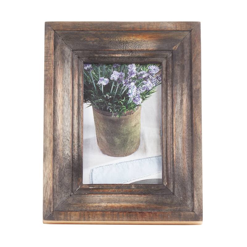 Wood Picture Frame With Distressed Design - 5"x7"
