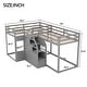 preview thumbnail 13 of 16, Metal Twin-over-Twin Bunk Bed with Guardrails, Separable into 2 Beds, Space-Saving