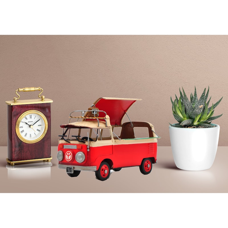 Scale Model Toy Bus For Handmade Gifts Volkswagen Mini Bus Home Decoration