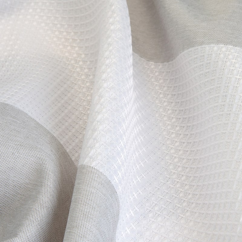 Elle Décor Jacquard Weave Shower Curtain in Grey