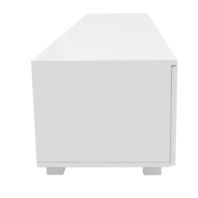 Modern Style 62.99" TV Stand with Open Shelves and 2 Storage Cabinet for TVs Up to 70"