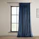 Exclusive Fabrics Heritage Plush Velvet Sing Curtain (1 Panel) - Eternal Blue - 100 X 120