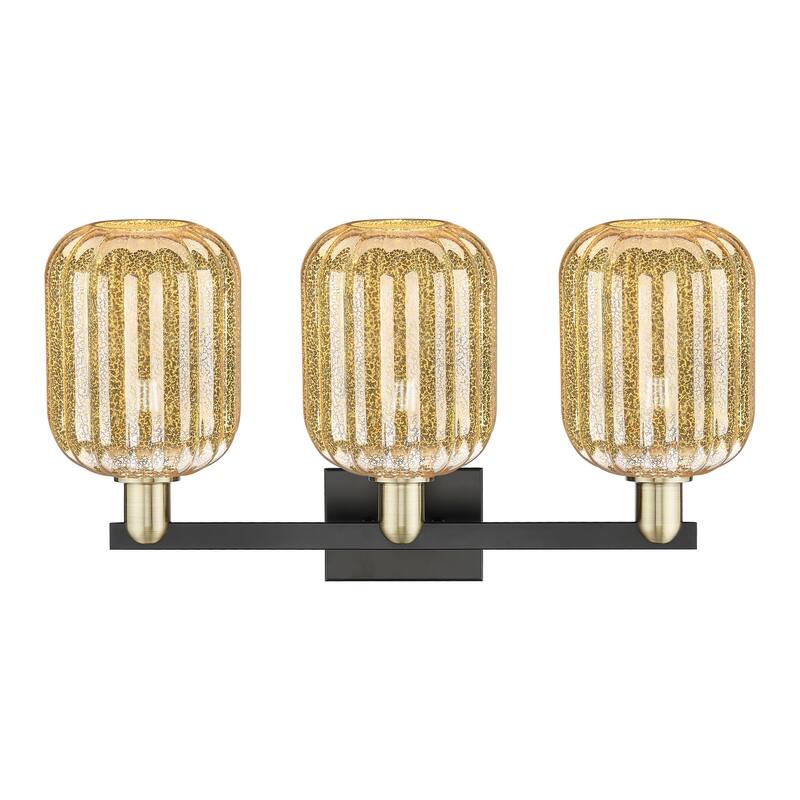 Innovations Lighting Downtown Urban - Preston - 3 Light 26" Jar Shade Bath Vanity Light