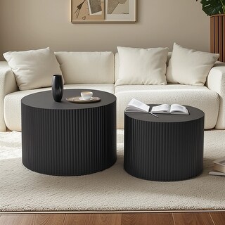 Wave Stripe Nesting Coffee Table Set of 2 Pieces - Bed Bath & Beyond ...