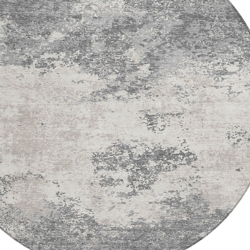 HomeRoots Abstract Transitional Rectangle Outdoor Rug